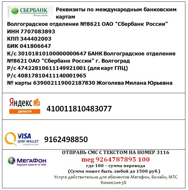 7707083893 сбербанк реквизиты